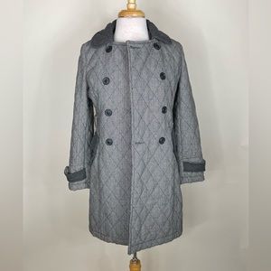Unique Vintage Long Coat by SWIRL Sisters Fortune - Gray